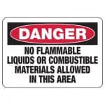 Danger - Flammable sign