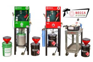 3P spray gun cleaning and waste management system